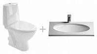 Комплект Унитаз-компакт IFO Frisk 21030000 + Раковина VitrA Arkitekt 6069B003 встраиваемая Комплект Унитаз-компакт IFO Frisk 21030000 + Раковина VitrA Arkitekt 6069B003 встраиваемая