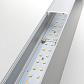 Линейный светодиодный накладной двусторонний светильник 103см 40Вт 3000К матовое серебро 101-100-40-