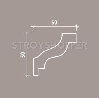 1.50.103 Европласт потолочный карниз без орнамента