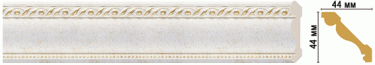 Цветной карниз Decomaster 124-40 (размер 44х44х2400)